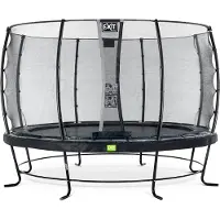 Exit Elegant Trampolin ø366cm, mit Sicherheitsnetz, Rund, Schwarz