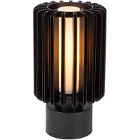 Lucide Tischlampe Lambres Ø 15 cm schwarz