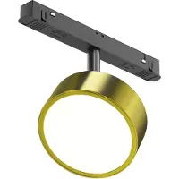 Maytoni Strahler für Magnetschienen-System Exility Rado LED incl. Schwarz und Messing aus Aluminum 18W für Küche, Schlafzimmer, Wohnzimmer, Esszimmer, Lobby