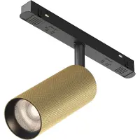 Maytoni Strahler für Magnetschienen-System Exility Artisan LED incl. Schwarz und Mattgold aus Aluminum 12W für Küche, Schlafzimmer, Wohnzimmer, Esszimmer, Lobby