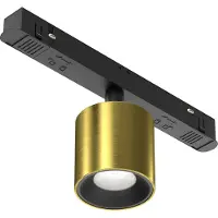 Maytoni Strahler für Magnetschienen-System Exility Alfa S LED incl. Messing aus Aluminum Dimmbar 7W für Küche, Schlafzimmer, Wohnzimmer, Esszimmer, Lobby