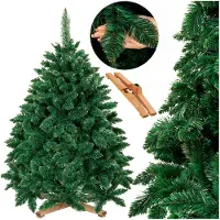 Springos Royal Trees Weihnachtsbaum künstlich 150 cm Waldkiefer mit dicht 355 Spitzen | Deluxe Tannenbaum wie echt inkl. Holzständer & Aufbewahrungstasche