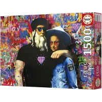 Educa Leo Und Lisa Tv Boy Puzzle 1500 Stücke Mehrfarbig Mehrfarbig One Size