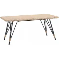 AEA Couchtisch Terrasse Design Tische Möbel Tisch Luxus Beistelltisch Rattan Modern