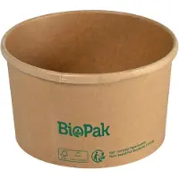Duni Bowl Ronda SLIM Karton/PLA Braun 550 ml Braun Karton FSC/PLA 117x117x74 | Packung (35 Stück)