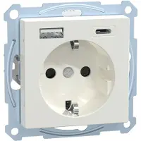 Merten Schuko Steckdose mit USB Ladegerät MEG2367-0319
