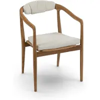 4 Jahreszeiten Gartenmöbel Kissenset Selly | Off White | Sitz- & Rückenkissen für Gartenstuhl | 2er Set