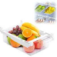 Merkloos Kühlschrank-Organizer – Ausziehbare Aufbewahrungsbox, 30,5 x 20 x 9,5 cm