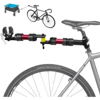 Merkloos Anhängerkupplung für Fahrrad - Schnellkupplung - Aluminium - Universell für Sattelstütze und Anhängerkupplung - Für Handwagen und Fahrradanhänger