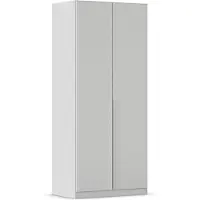 OEM Drehtürschrank 2-türig 91x210x54 cm seidengrau inkl. Zubehör