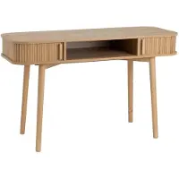 Dripio Schreibtisch mit 2 Türen, MDF, Natur, 80x40x48 cm