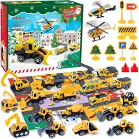 OEM Adventskalender Auto 24-tlg. Bau-Fahrzeuge Countdown für Kinder 3-12 J.