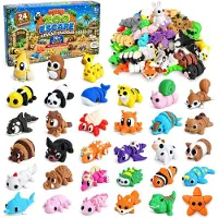 OEM 3D-gedruckter Tier-Adventskalender 2026, bunt