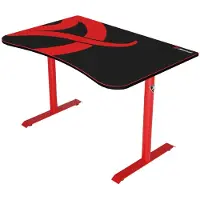 OEM Gaming-Schreibtisch gebogen, wasserfestes Mauspad, Kabelmanagement, Rot