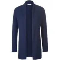 Peter Hahn Strickjacke aus Schurwolle und Kaschmir blau