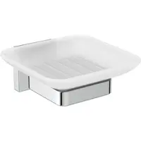 Ideal standard IOM Cube Seifenschale, aus satiniertem Glas, E2201AA