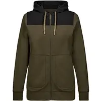 Engel Sweatshirtjacke mit Kapuze Damen 8334-247-5320 Gr. 3XL forest green/schwarz