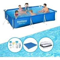 Bestway Pool Steel Pro 300x201x66 cm - Pool Bundel