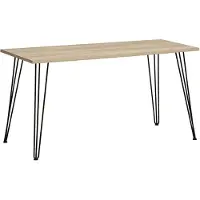OEM Schreibtisch Emmik, weißer Eichendekor, 138 x 60 x 73,7 cm