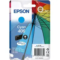 Epson Singlepack Cyan 406 Umbrella DURABrite Ultra Tinte, Standardertrag, Cyan, 6 ml, 1 Stück(e), 450 Seiten, Einzelpackung