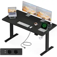 OEM Elektrischer Stehschreibtisch 160 cm, höhenverstellbar, schwarz