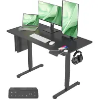OEM Höhenverstellbarer Schreibtisch 120x60 cm, elektrisch, USB-A/C