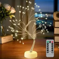 SURIGHT LED-Lichterbaum – Weihnachtsbaum mit silbernen Ästen, ausgestattet mit 180 warmweißen Lichtern und 8 Funktionen – Weihnachtsdekoration (mit Fernbedienung)