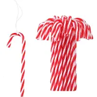 Generisch Zuckerstangen zum Aufhängen – Weihnachtsbaumdekoration – Weihnachtsschmuck – Roter Weihnachtsschmuck für den Weihnachtsbaum – 12 cm