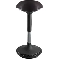 OEM Bürohocker höhenverstellbar 63-88 cm, schwarz, Kunststoff, rund