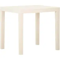 Merkloos Wetterfester Gartentisch aus Kunststoff, 79 x 65 cm, für den Außenbereich