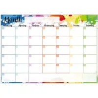 Merkloos Magnetische Trockenradierkalender für die monatliche Planung