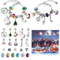 Generisch Adventskalender für Armbänder – Set mit 24 Teilen – DIY-Set für Weihnachtsarmbänder, 24 Stück