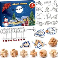 Generisch Adventskalender 2025: Puzzle für Erwachsene – für Damen und Herren – Weihnachten – Countdown-Kalender – 24 Tage – auch für Jungen geeignet