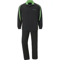 Jan Vanderstorm Trainingsanzug "Freizeitanzug EIRIK", Herren, Gr. 62, grün (schwarz grün), Obermaterial: 100% Polyester COOLMAX PES(Coolmax)., Homewear-Sets Trainingsanzug