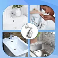 Markenlos Wasserersparender Wasserhahnregler, 720° drehbar, 2 Stufen, Küchenmischarmatur Verlängerung, einfach zu installieren, effiziente Wassernutzung