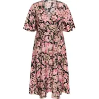 KAFFE CURVE Midikleid "Damen Kleid KCsarina"