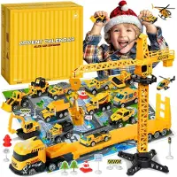 Generisch Adventskalender 2025 – Spielzeugautos aus Metall – Kindergeschenke – Verschiedene Autosets für Jungen und Mädchen