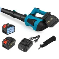 StarTech.com Akku Laubbläser - Kabellos bürstenlos - 21 V - 2×4500 mAh Akkus + Ladegerät - 3 Stufen - Für Laub und Schnee