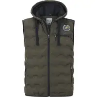 Jan Vanderstorm Steppweste "Steppweste ERKULF", Herren, Gr. 76, grün (oliv), Obermaterial: 100% Polyester COOLMAX PES(Coolmax)., Westen Steppweste