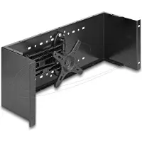 DeLOCK 19″ Monitorarm schwarz, Metall, Schwarz, 1 Stück(e)