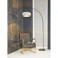MSZ Design Zijlstra Bogenleuchte CARTA weiß, 1-flammig Stehleuchte mit Schirm aus Karton 35x100x200 cm