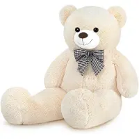 OEM XXL Teddybär 120 cm – Großer Plüschbär, Weiß