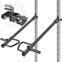 Merkloos Kraftrack Hantel Hebelarm - 33,5 bis 100,6 cm - Stahl - Schwarz - Für Heimfitness und Kraftstation