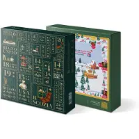 OEM Adventskalender mit 24 Welt-Geschenken, grün, 2 kg