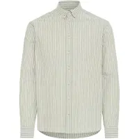 Blend Langarmhemd "Langarmhemd BHAdas", Herren, Gr. XXL, N-Gr, grün (oil grün), Obermaterial: 65% Baumwolle CO. 35% Polyester PES., Hemden Langarmhemd
