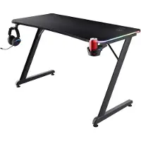 Dripio Gaming-Schreibtisch mit LED, 120x60 cm, Schwarz