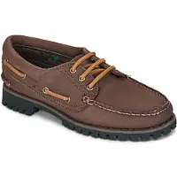 Timberland Womens Boat Shoe dk brn nubuck 6 Wide Fit