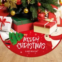 Generisch 90 cm großer, runder Weihnachtsbaumüberzug – Unterlage für den Weihnachtsbaum – Runder Weihnachtsbaumbezug – Polyester-Weihnachtsbaumdecke