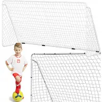 Martom Großes Fußballtor 300x200x120cm mit stabiler Stahlkonstruktion
