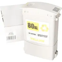HARAHU Renovierte Tintenpatrone C4848A, no.80, 350ml für den Drucker HP (BULK) KP104460